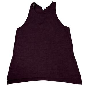 Aritzia Wilfred Free Ornella Knit Tank Burgundy Lightweight Medium Wine